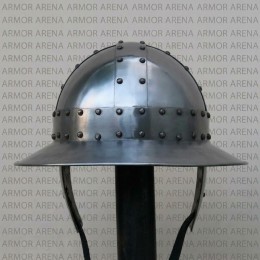 Medieval Riveted Kettle Hat Medieval Riveted Kettle Hat