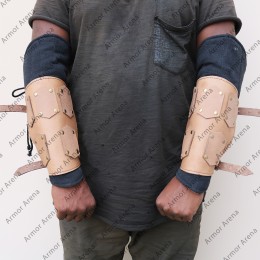 Greek Leather Bracers