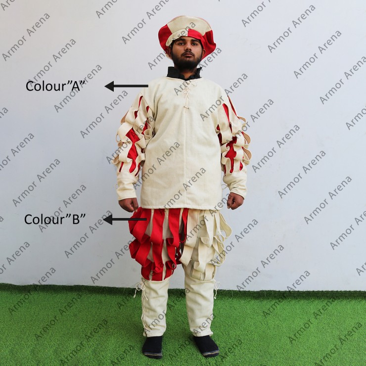 Wool Frundsberg Landsknecht Suit With Beret