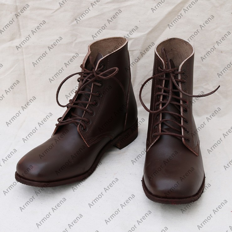 Civil War Lace up Military Boots