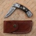 Folding Damascus Knife
