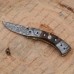 Folding Damascus Knife