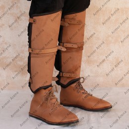 Warrior Leather Greaves