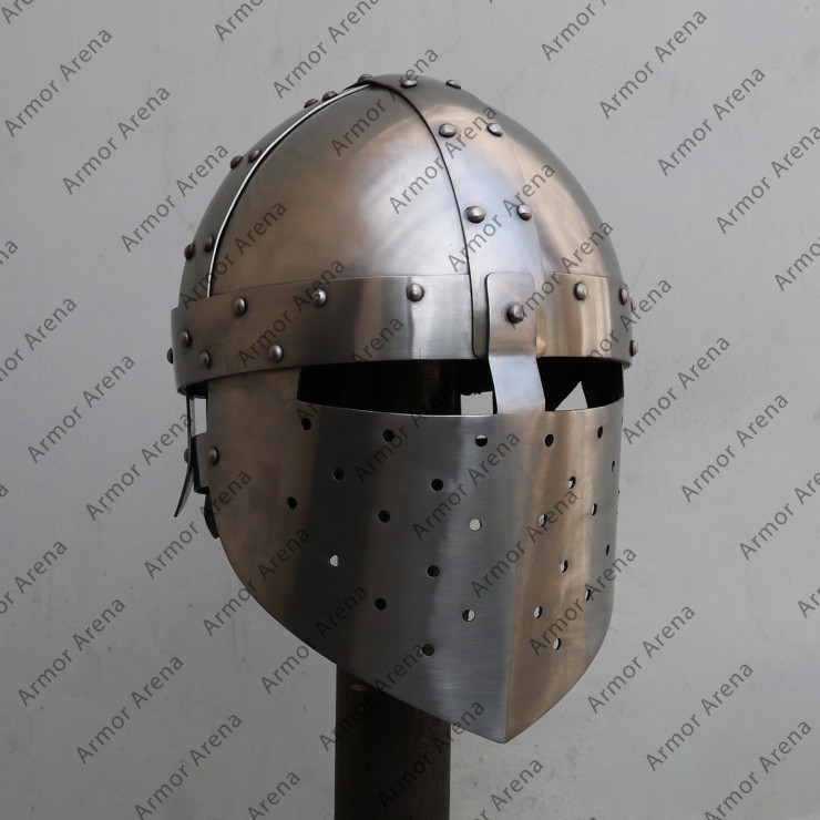 Fluted Norman Helmet