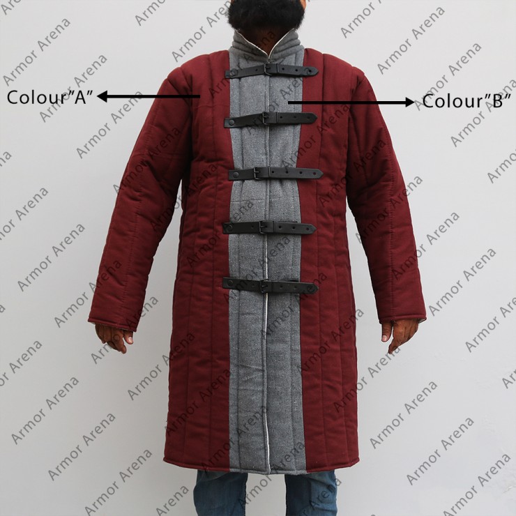 Long Sleeves Gambeson with Straight Bottom in Two Colour 