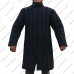 Front Closed Long Sleeves Gambeson with Straight Bottom and Neck Closing with Leather Strap