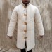 Long Sleeves Gambeson with Leather Front Closing 