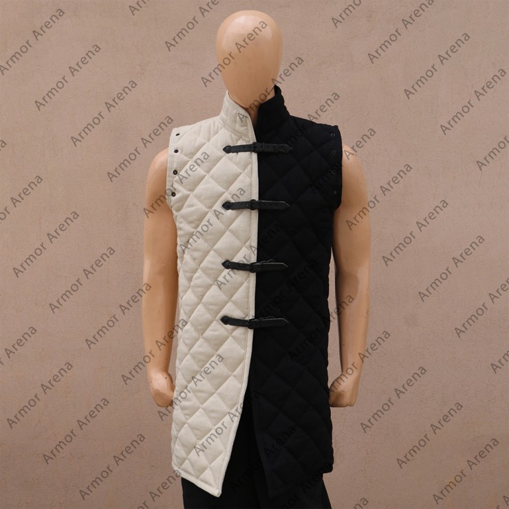 Padded Long Coat Bicolor
