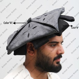 Wool Landsknecht Hat With Cuts