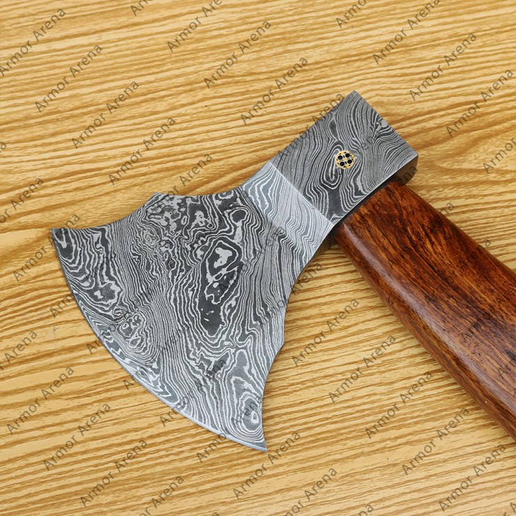 Hand Made Damascus Steel Axe