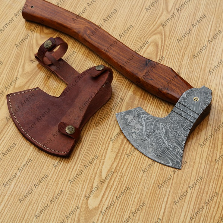 Hand Made Damascus Steel Axe