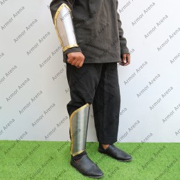 Bracers and Greaves with Brass Edge
