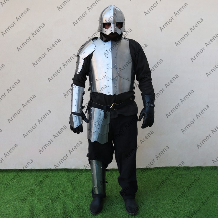 Knight Plate Arms and Shoulders Of 14th Century