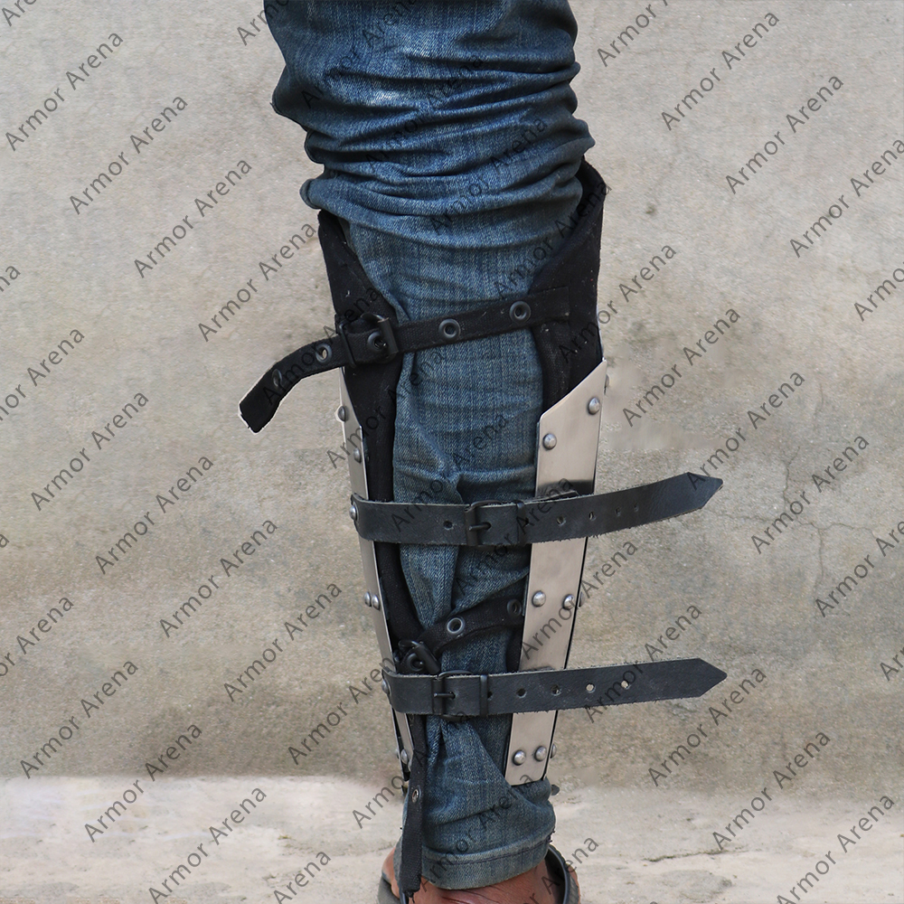Viking Splint Greaves Ver.3 - Premium Leather Protection