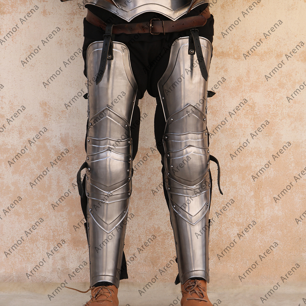 Details about   Medieval Thighs Protector Leather & Steel Armor Premium Thighs Protector Jacket 