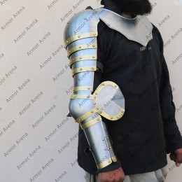Knight Plate Arms and Shoulders Of 14th Century