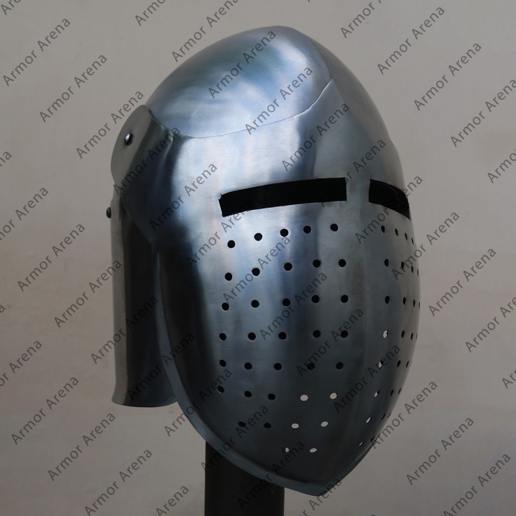 Full Visor Bascinet Helmet 14th Century