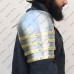 Knight Plate Shoulder 14th Century with Brass Edge
