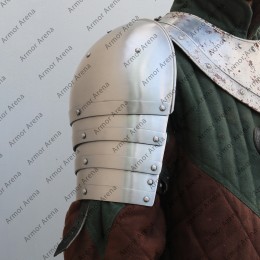 Knight Plate Shoulders Of 14th Century